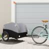 Bike Trailer Black and Grey 45 kg Iron Colour grey Size 133 x 68 x 68 cm 