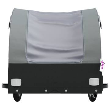 Bike Trailer Black & Grey - 45 kg Iron | HipoMarket