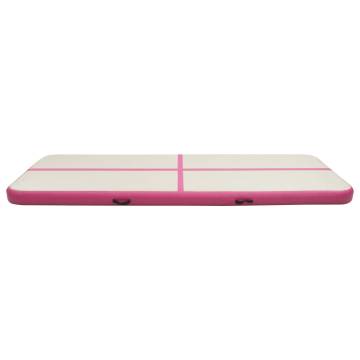 Inflatable Gymnastics Mat with Pump 400x100 cm - Pink