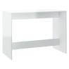 3 Piece High Gloss White Dining Set - Modern & Sturdy