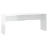 3 Piece High Gloss White Dining Set - Modern & Sturdy