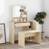 Dressing Table Set Sonoma Oak 86.5x35x136 cm Colour sonoma oak Quantity in Package 1 