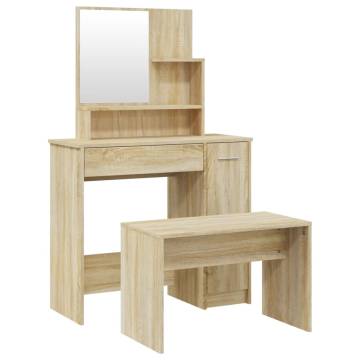 Dressing Table Set Sonoma Oak - Stylish & Functional | HipoMarket