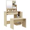 Dressing Table Set Sonoma Oak - Stylish & Functional | HipoMarket