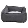 Comfortable Grey & White Dog Bed - 85.5x70x23 cm