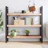 Rustic Wall Shelf - Untreated Solid Oak Wood - 120x40 cm