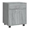 Rolling Cabinet Grey Sonoma 45x38x54 cm | Hipomarket