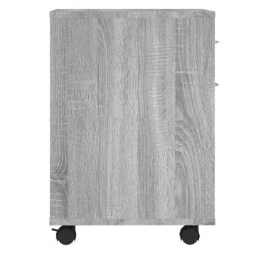 Rolling Cabinet Grey Sonoma 45x38x54 cm | Hipomarket