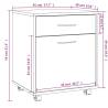 Rolling Cabinet Grey Sonoma 45x38x54 cm | Hipomarket