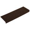 15 pcs Brown Stair Mats - Non-Slip & Washable | HipoMarket