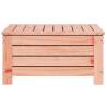 Garden Footstool with Cushion - Solid Douglas Wood