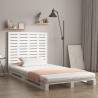 Wall Headboard White 126x3x91.5 cm Solid Wood Pine Colour white Size 126 x 91.5 cm Quantity in Package 1 