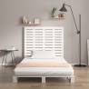 Elegant White Wall Headboard - Solid Pine Wood 126x3x91.5 cm