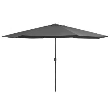 Outdoor Parasol with Metal Pole 400cm - Anthracite Shade