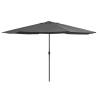 Outdoor Parasol with Metal Pole 400 cm Anthracite Colour anthracite Quantity in Package 1 