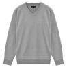 5 Pcs Men's V Neck Pullover Sweaters in Grey - XL