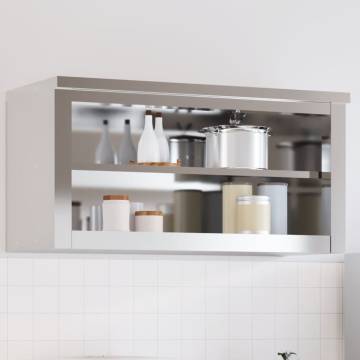 Stainless Steel Kitchen Wall Cabinet with Shelf - Durable & Stylish