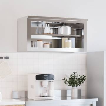 Stainless Steel Kitchen Wall Cabinet with Shelf - Durable & Stylish