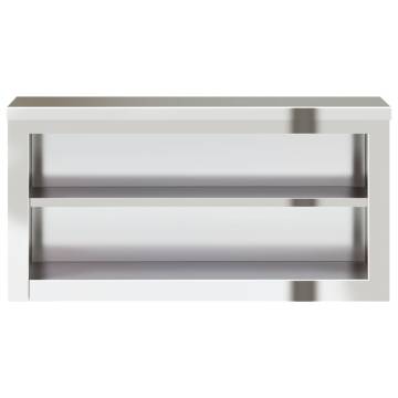 Stainless Steel Kitchen Wall Cabinet with Shelf - Durable & Stylish