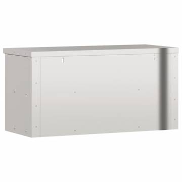 Stainless Steel Kitchen Wall Cabinet with Shelf - Durable & Stylish