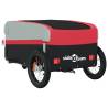 Durable Bike Trailer Black and Red - 30 kg Iron | Hipomarket