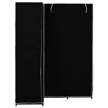 Corner Wardrobe Black 130x87x169 cm - Space-Saving Storage