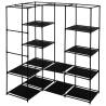 Corner Wardrobe Black 130x87x169 cm - Space-Saving Storage