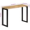 Solid Mango Wood Console Table - Scandinavian Design