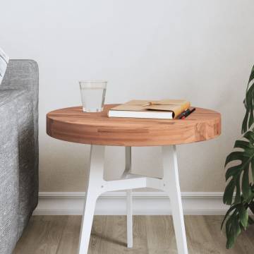 Round Solid Beech Wood Table Top Ø40x4 cm | HipoMarket