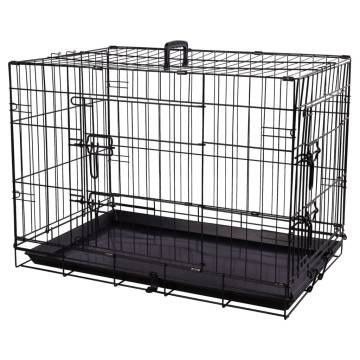 FLAMINGO Pet Wire Cage Mezo M - Portable Dog & Cat Crate