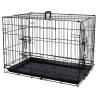 FLAMINGO Pet Wire Cage Mezo M - Portable Dog & Cat Crate