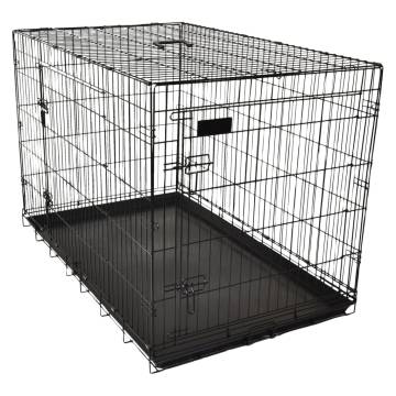 FLAMINGO Pet Wire Cage Mezo M - Portable Dog & Cat Crate