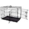 FLAMINGO Pet Wire Cage Mezo M - Portable Dog & Cat Crate