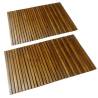 2 pcs Acacia Bath Mat 80 x 50 cm Colour brown Size 80 x 50 cm Quantity in Package 2 