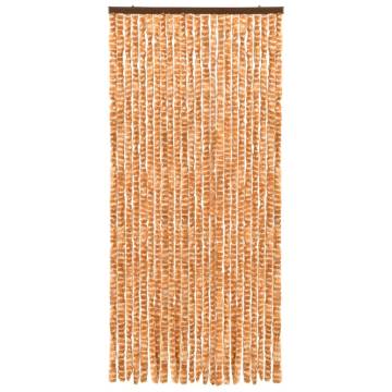 Insect Curtain Ochre & White 90x220 cm Chenille | HipoMarket