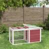 Rabbit Hutch Mocha 100.5x54x55 cm Solid Wood Pine Colour mocha 