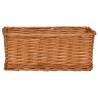 4 Piece Nesting Basket Set - Brown Willow Organiser