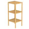 EISL Bamboo Bathroom Shelf with 3 Compartments – 34x33x80 cm