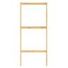 EISL Bamboo Bathroom Shelf with 3 Compartments – 34x33x80 cm