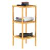 EISL Bamboo Bathroom Shelf with 3 Compartments – 34x33x80 cm