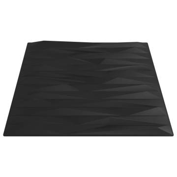 Stylish 24 pcs Black Wall Panels 50x50 cm - XPS Stone Design