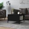 Coffee Table Black 55x55x36.5 cm Engineered Wood Colour black Quantity in Package 1 