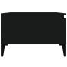 Stylish Black Coffee Table - 55x55 cm - Engineered Wood