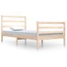 Solid Pine Bed Frame 100x200 cm - Timeless Design