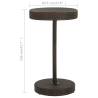 Stylish Brown Poly Rattan Garden Table - 60.5x106 cm