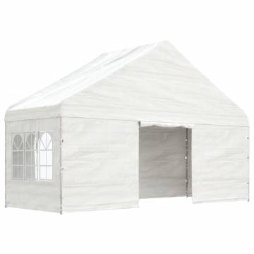 Gazebo with Roof White 11.15x5.88m - Durable & Stylish Shelter