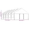 Gazebo with Roof White 11.15x5.88m - Durable & Stylish Shelter