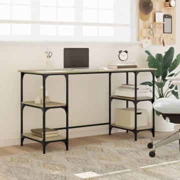 Desk Sonoma Oak 140x50 cm - Durable & Stylish Workstation