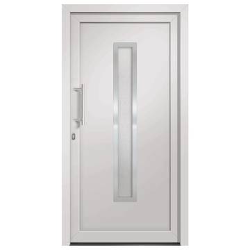 Front Door White 88x200 cm - Elegant & Secure Entrance