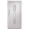 Front Door White 88x200 cm - Elegant & Secure Entrance